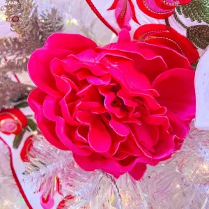 25" Real Touch Peony Stems - Dark Pink