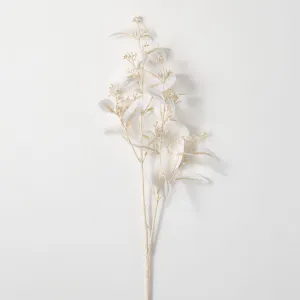 33.5"H Sullivans Soft Dusty White Eucalyptus, White