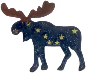 AK Flag Goldie Moose Pin