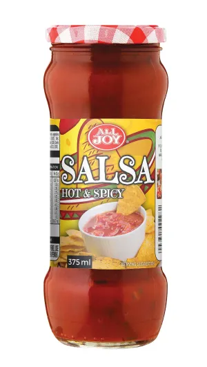 All Joy Salsa Hot & Spicy 375ml - 6 Pack