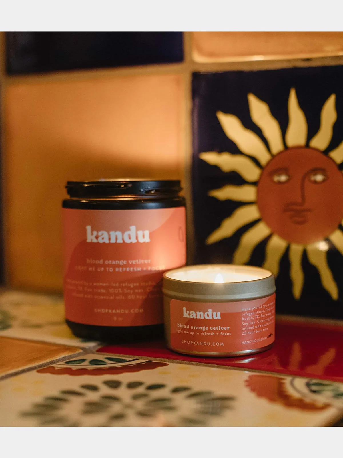 blood orange vetiver 3oz candle