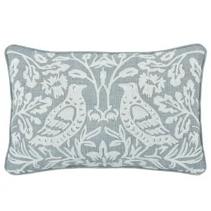 Blue Garden Boudoir Decorative Throw Pillow