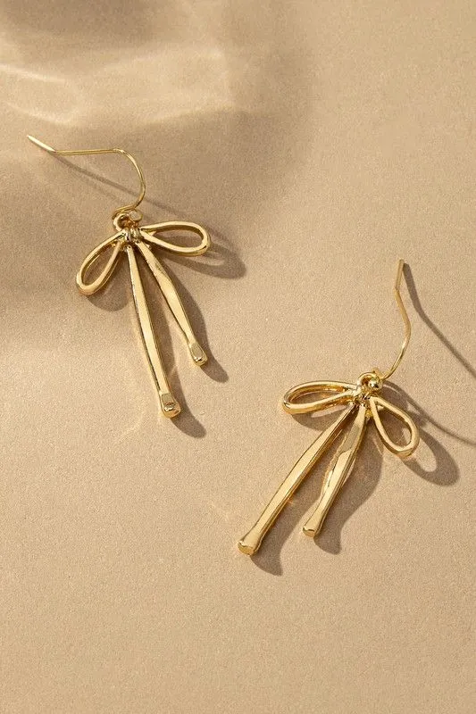Bow Drop Earrings