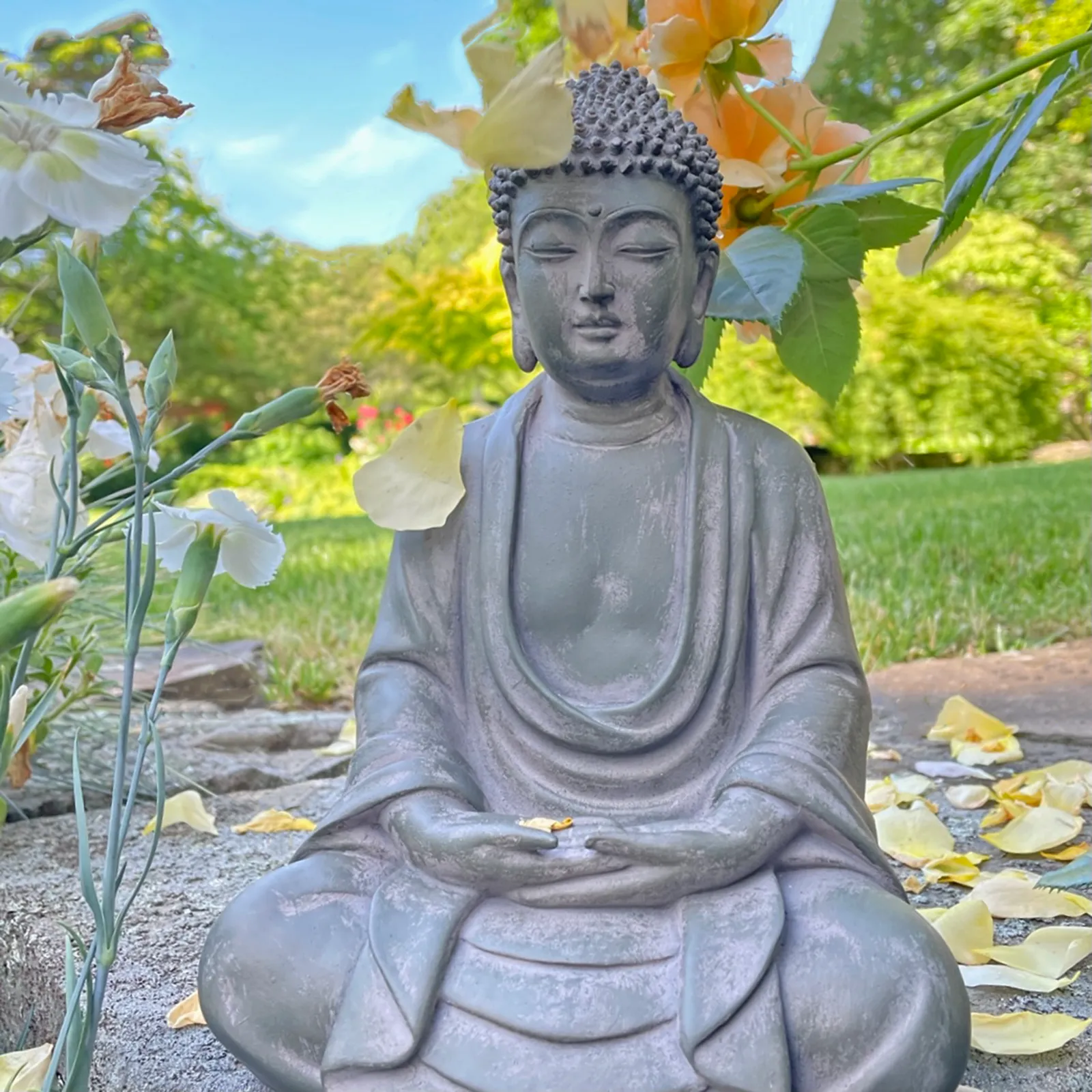 Calming Garden Buddha Statue