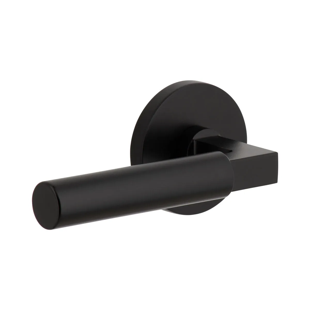 Circolo Rosette with Contempo Lever in Satin Black
