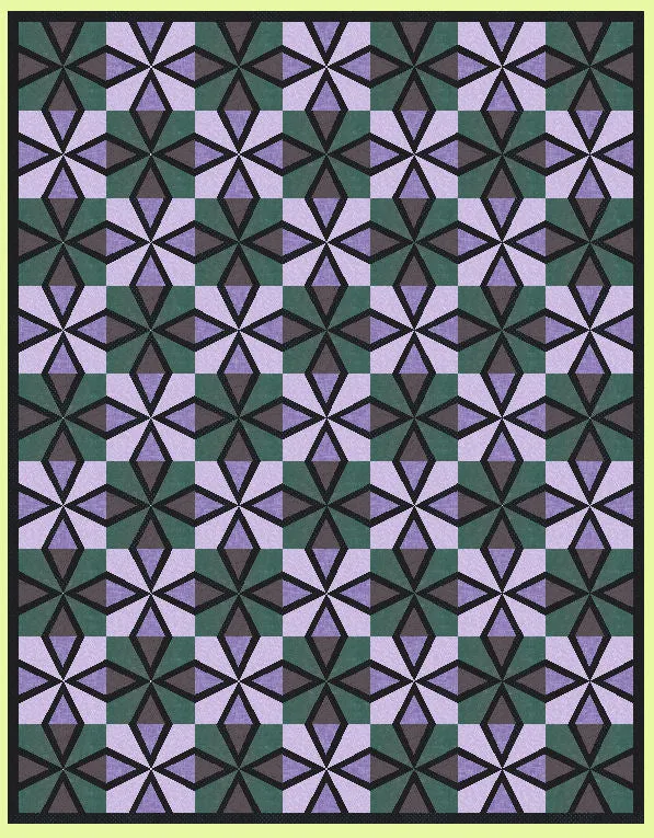 Crossroads Star  (8" finished block) - 6375 - Mat included