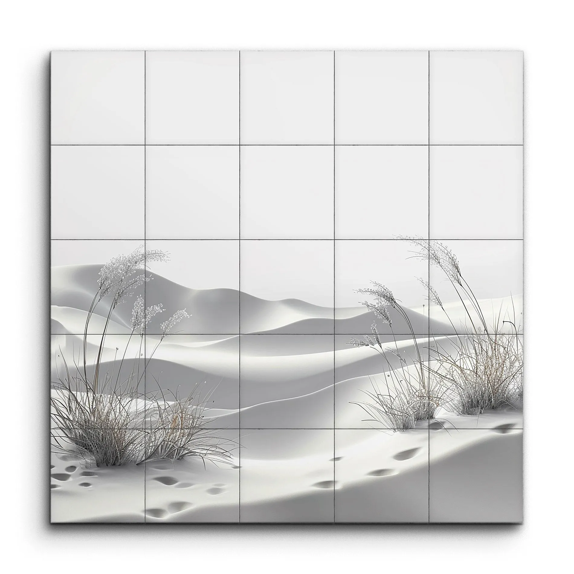 Desert Serenity: Minimalist Landscape Art