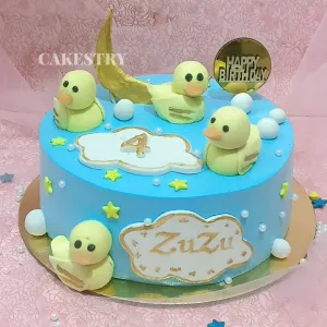 Duck Family Theme 1kg Cake