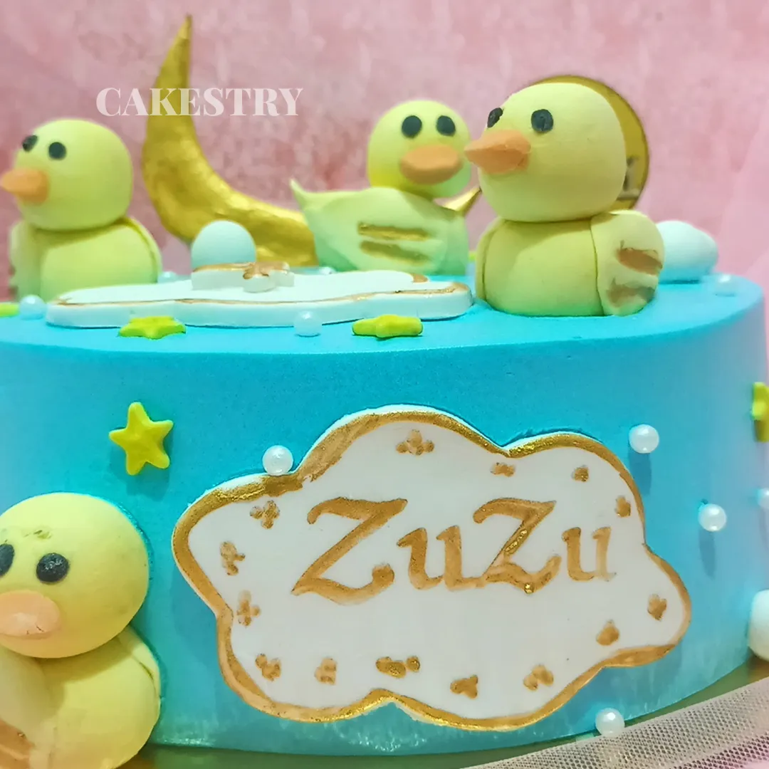 Duck Family Theme 1kg Cake