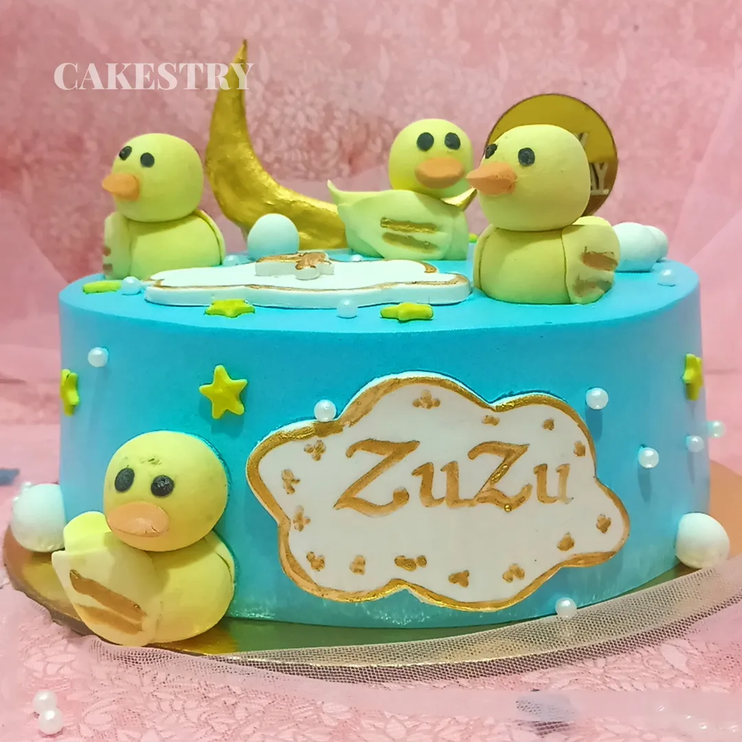 Duck Family Theme 1kg Cake