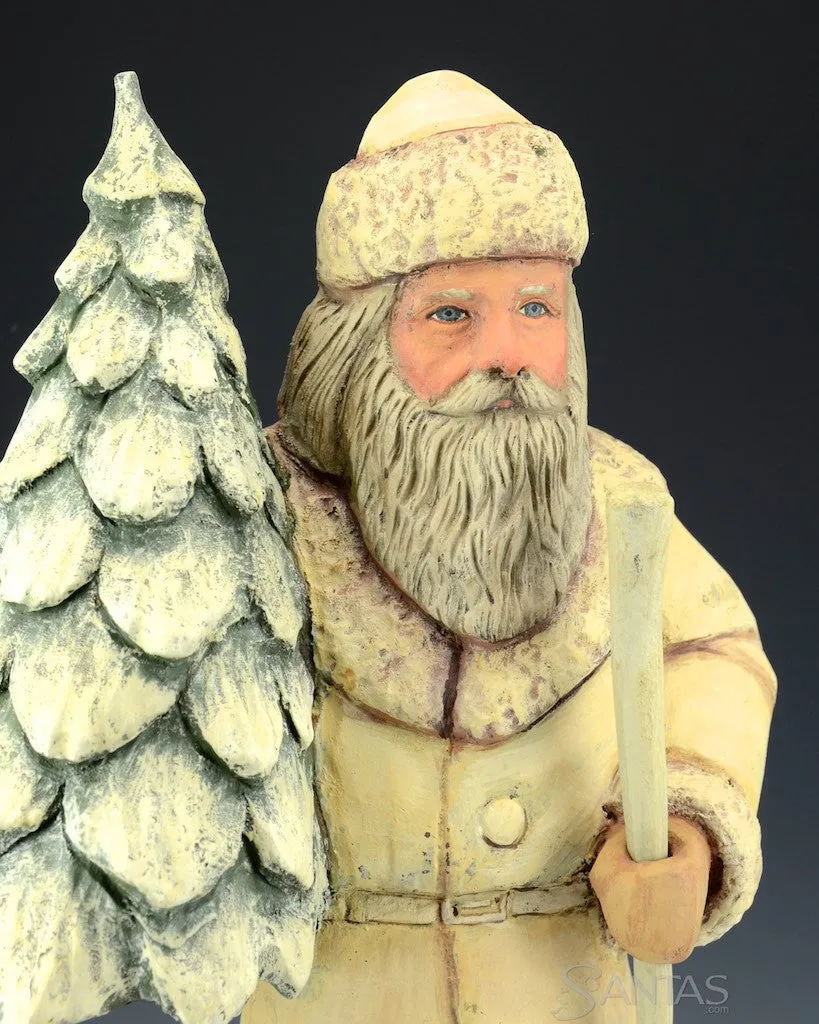 Ed Pribyl Arctic White Christmas Pine Santa 16 inch