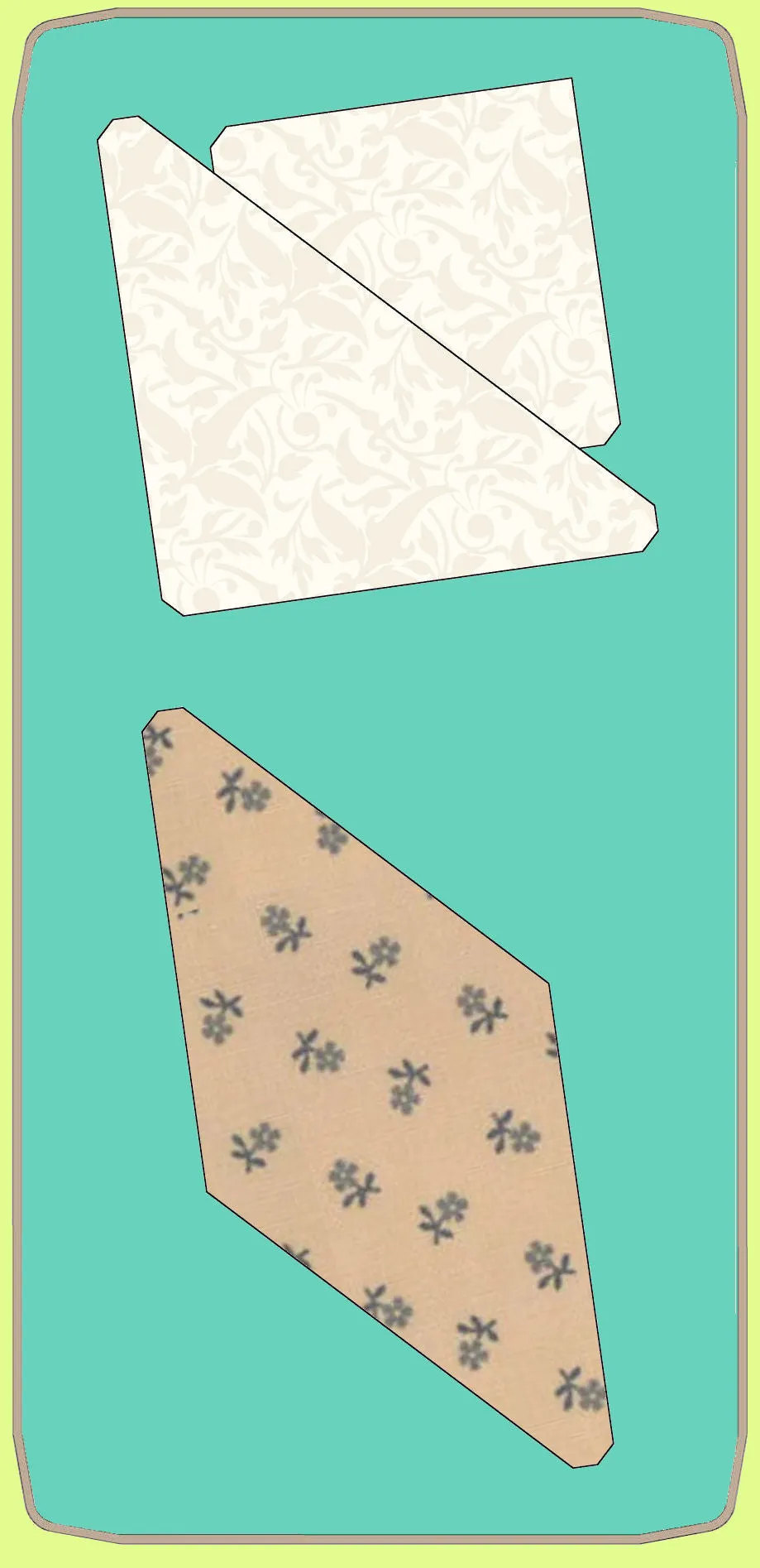 Eight Point Star - 6465, No"Y" seams  (12" finished block) - Mat included
