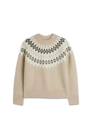 Fair Isle Sweater, Natural