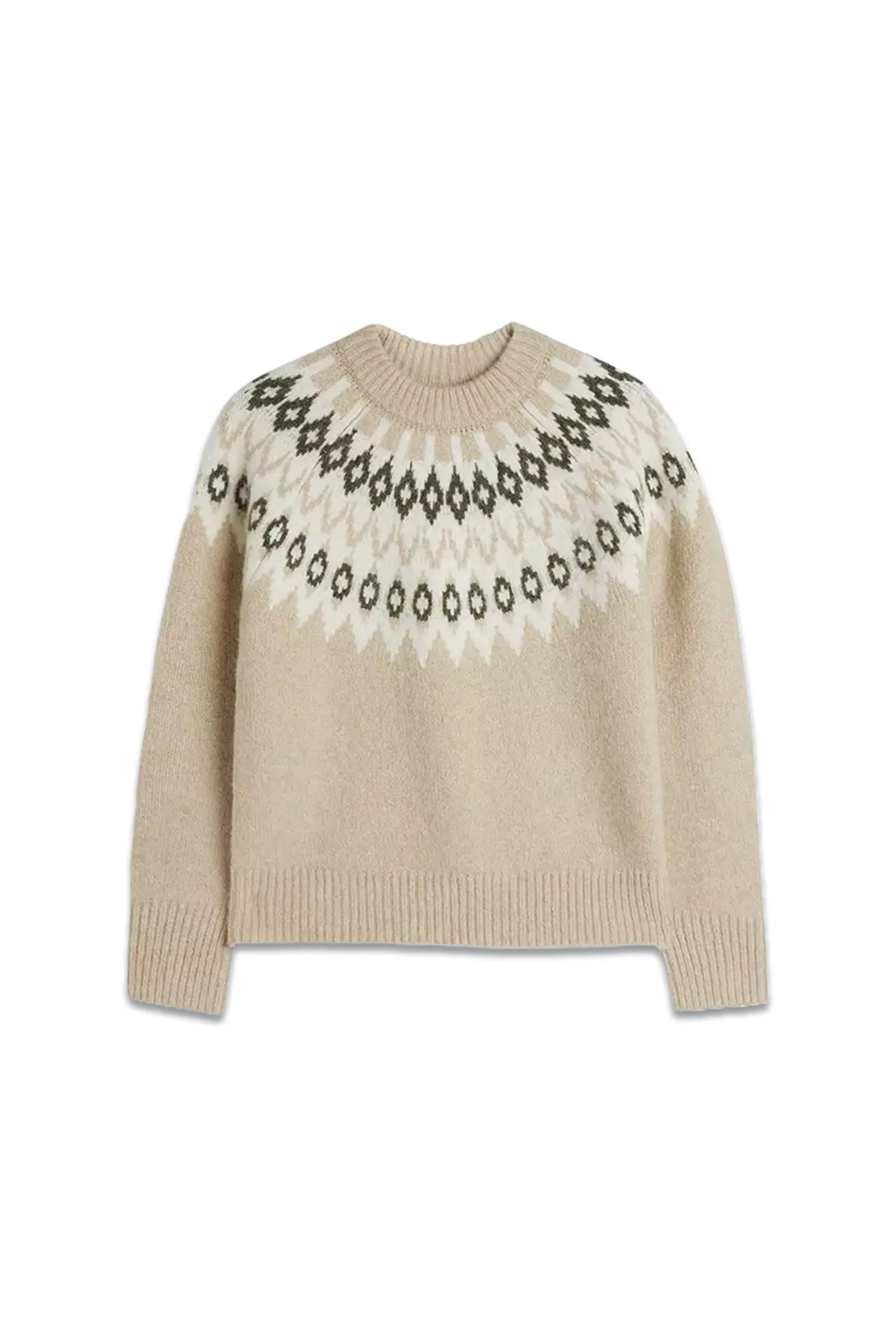 Fair Isle Sweater, Natural