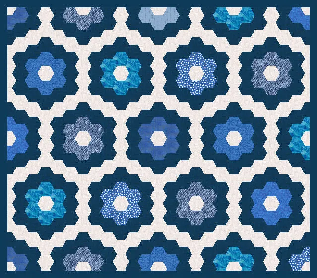 Hexagons 1" cut sides -  6346 - includes cutting mat
