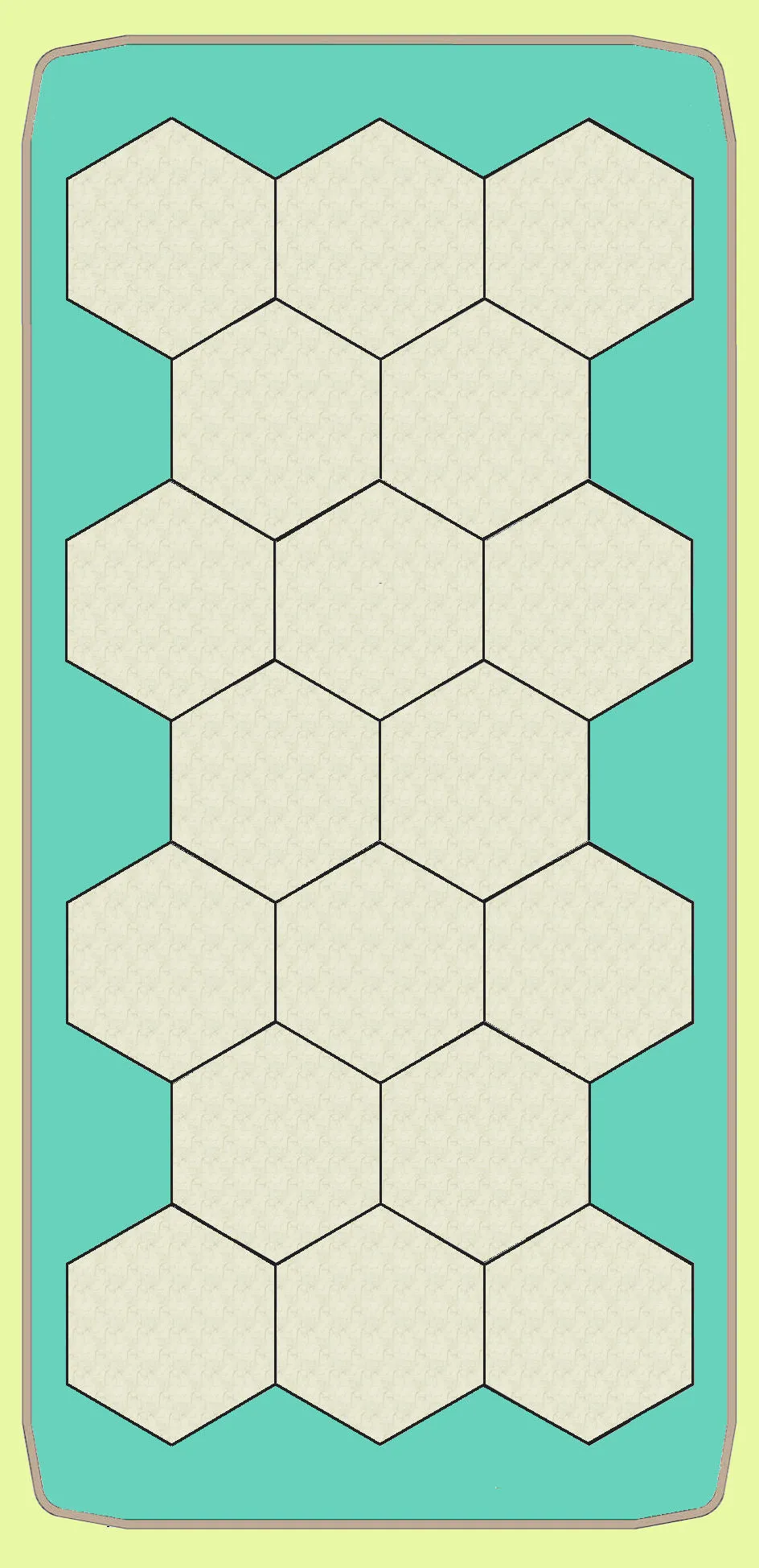 Hexagons 1" cut sides -  6346 - includes cutting mat
