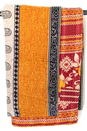 Homage Kantha Throw
