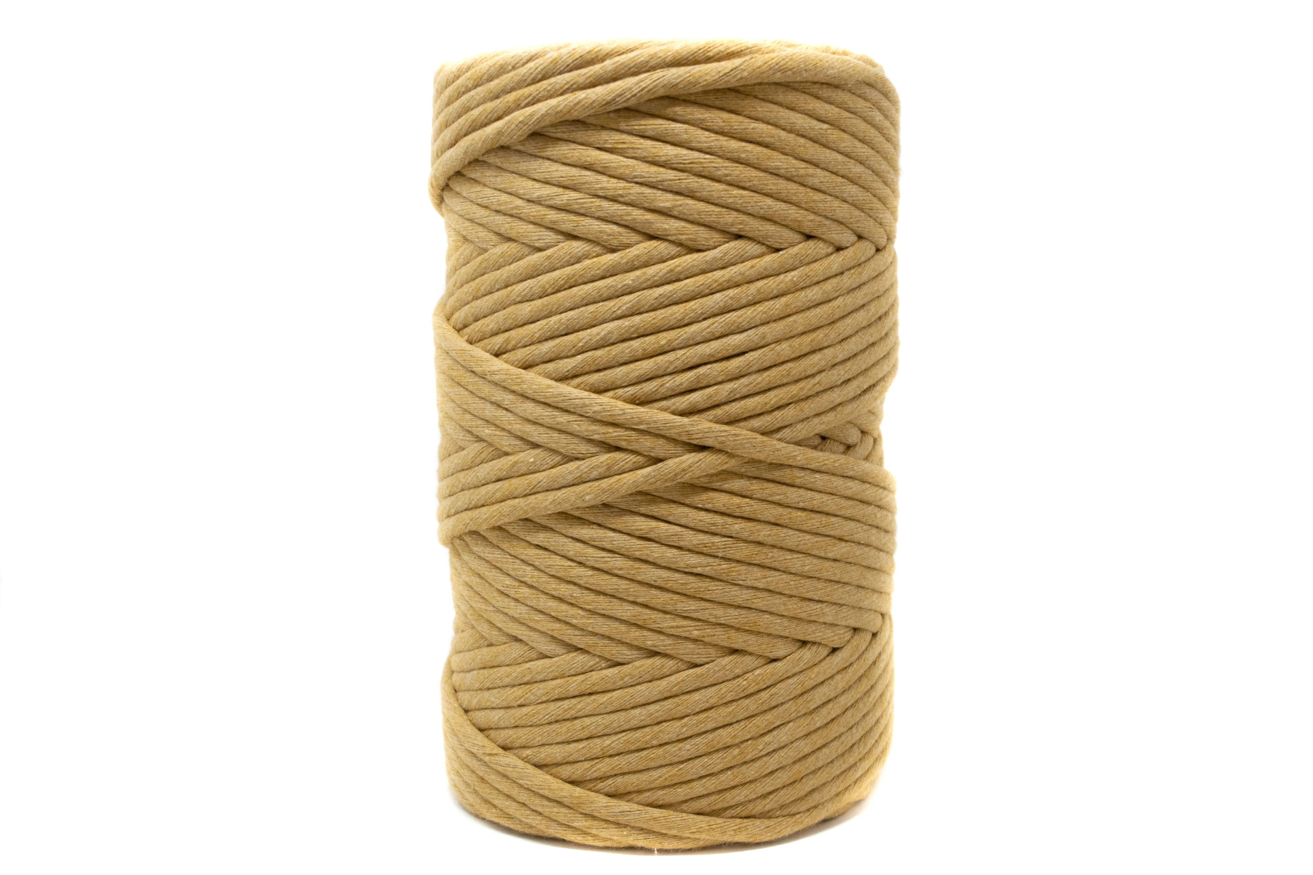 JUMBO SOFT COTTON CORD ZERO WASTE 8 MM - 1 SINGLE STRAND - CAFE LATTE COLOR