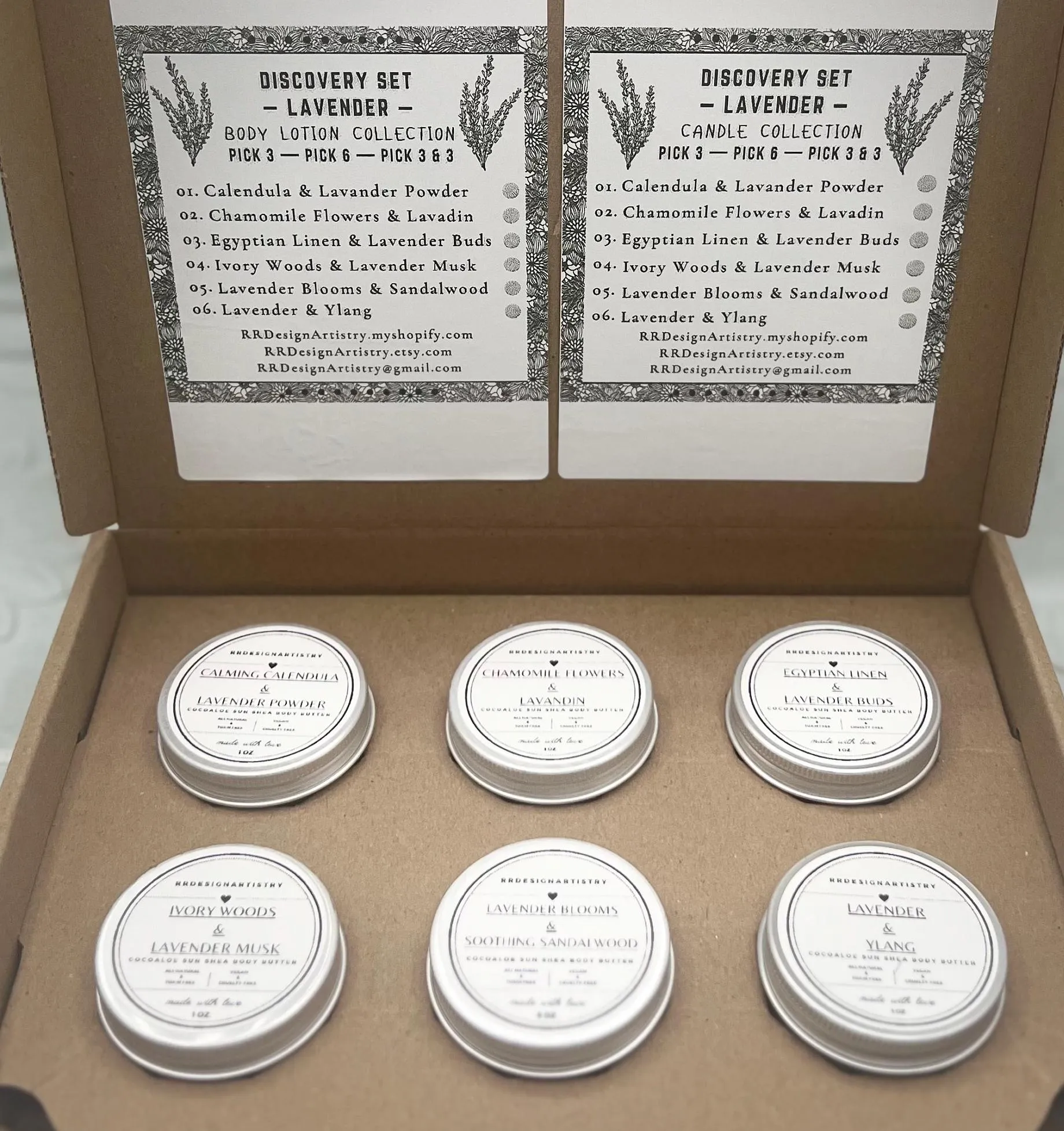 Lavender Fragrance Line - Body Butter - Body Lotion - Variety Bundle Box