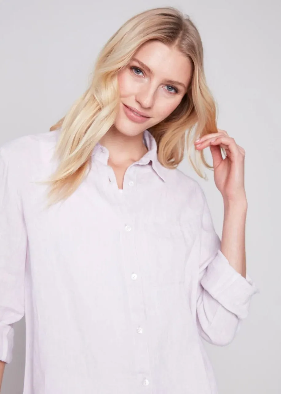Linen Button Down Shirt by Charlie B