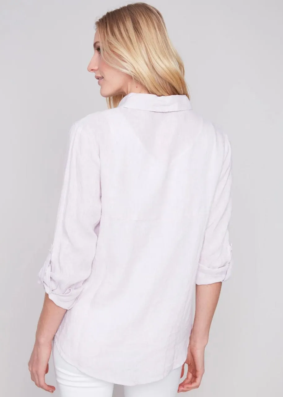 Linen Button Down Shirt by Charlie B