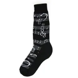 Men's Socks -Music Notes  - 6444M