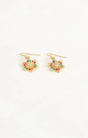 Multicolor Snowflake Earrings