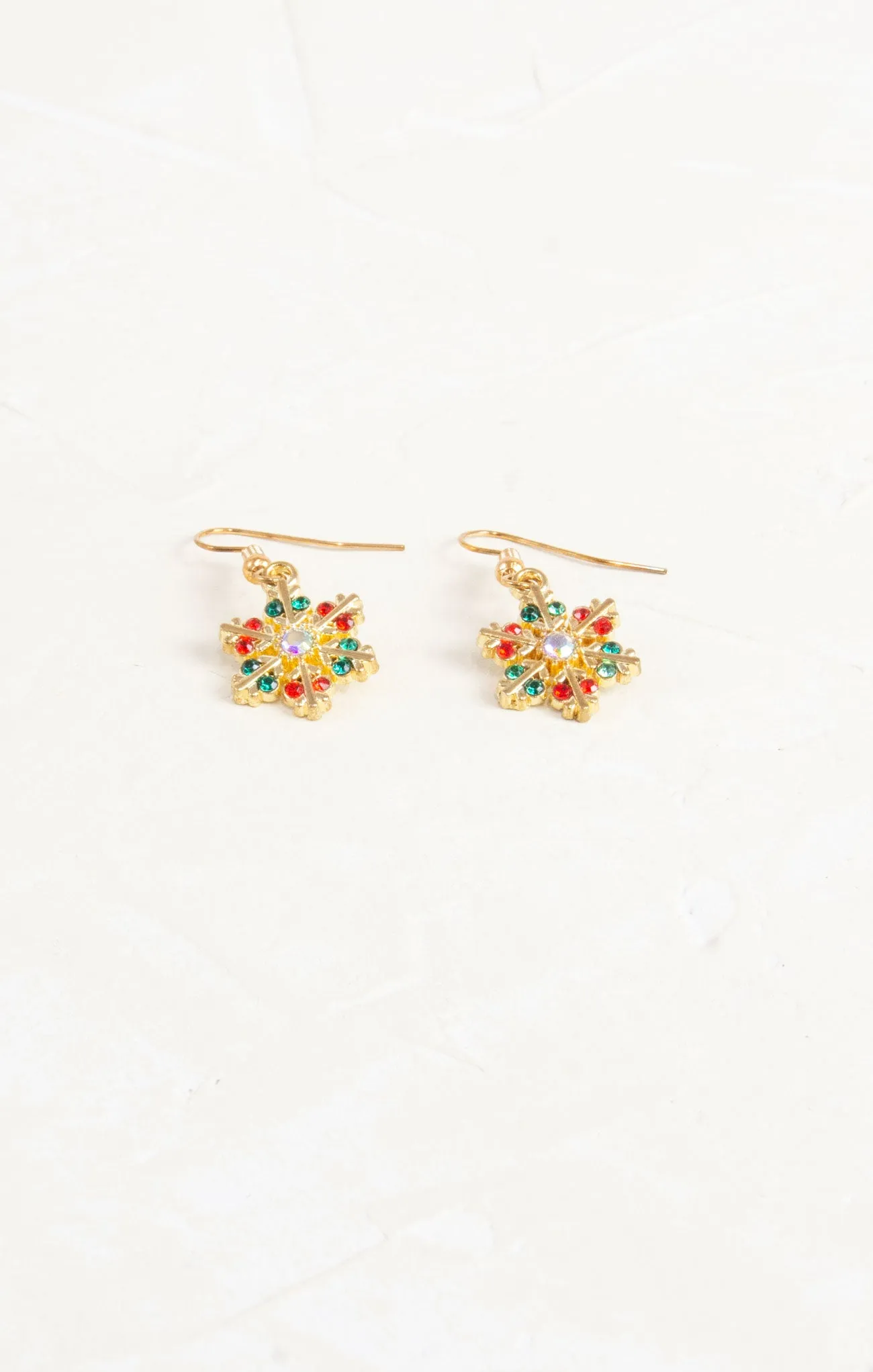 Multicolor Snowflake Earrings