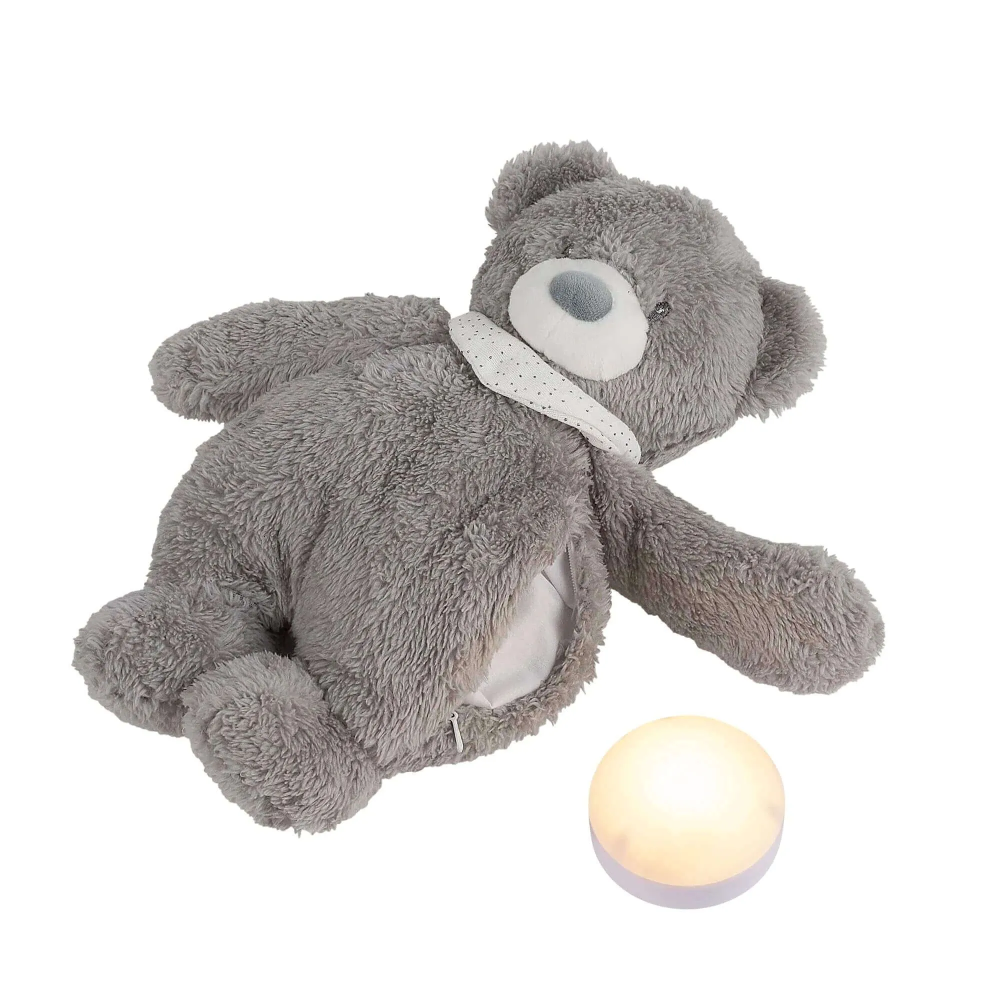 Nattou Sleepy Cuddly Nightlight - Bear (Grey)