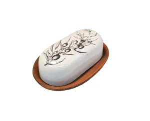 Olive Vine Butter Dish