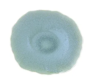 Plume Ocean Blue Dinner Plate, Extra Large