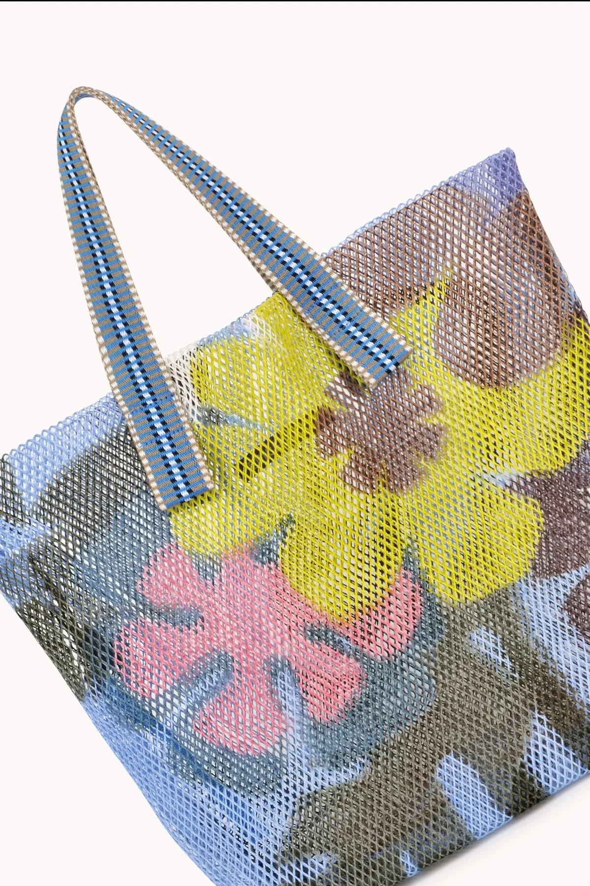 SMALL FLORAL PRINT MESH TOTE BY EPICE