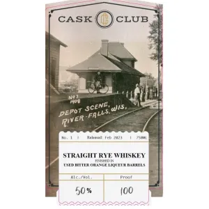 Tattersall Cask Club Straight Rye Finished in Bitter Orange Liqueur Barrels