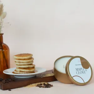 Tin Candle: Maple   Clove
