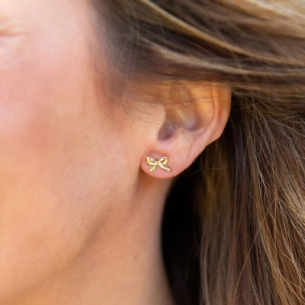 Tiny Bow Studs
