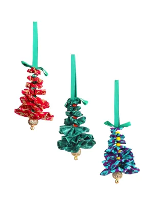 TREE CHRISTMAS ORNAMENT SET OF 3