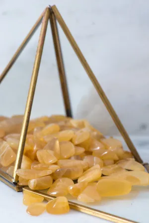 Tumbled Honey Calcite