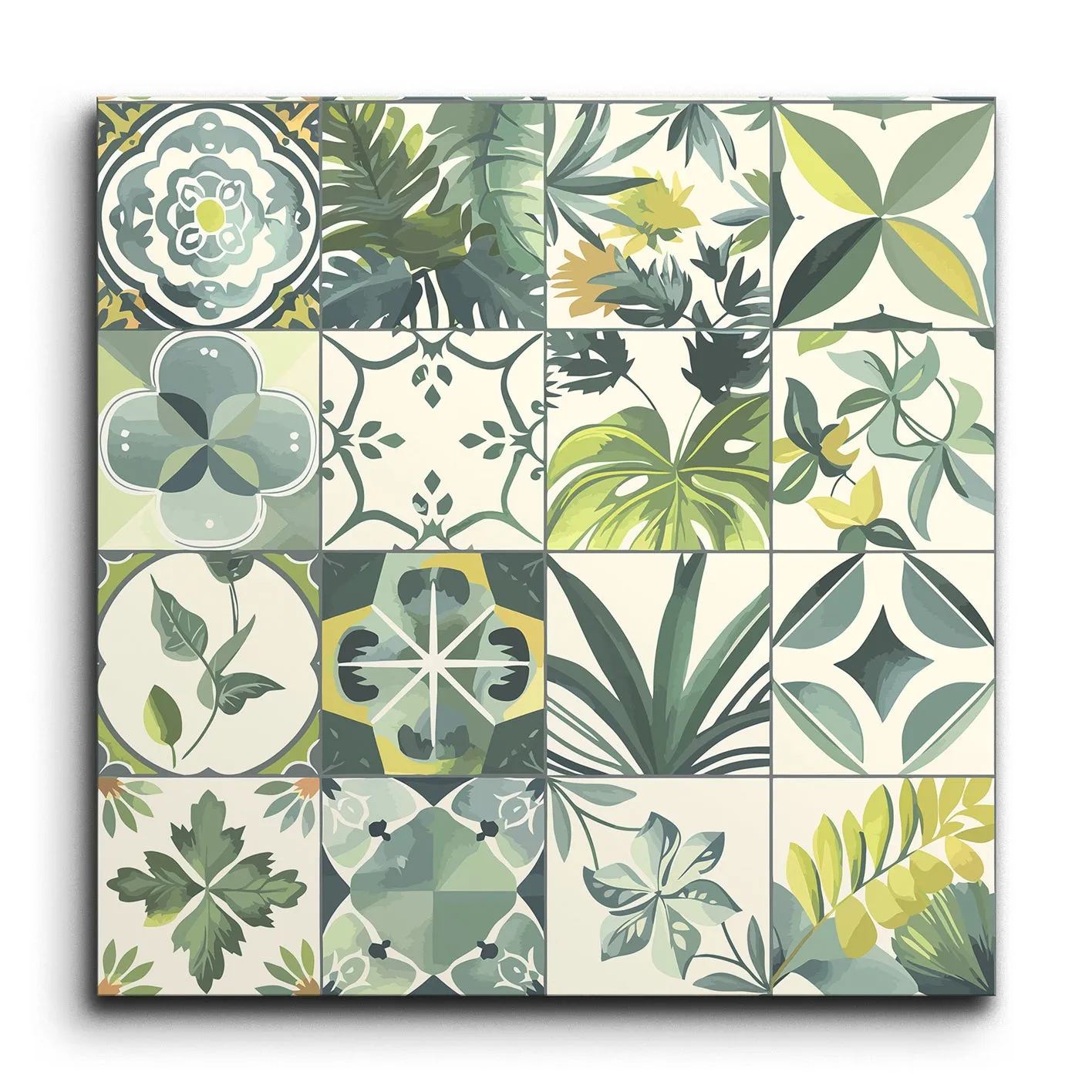Verdant Geomora Encaustic Tile