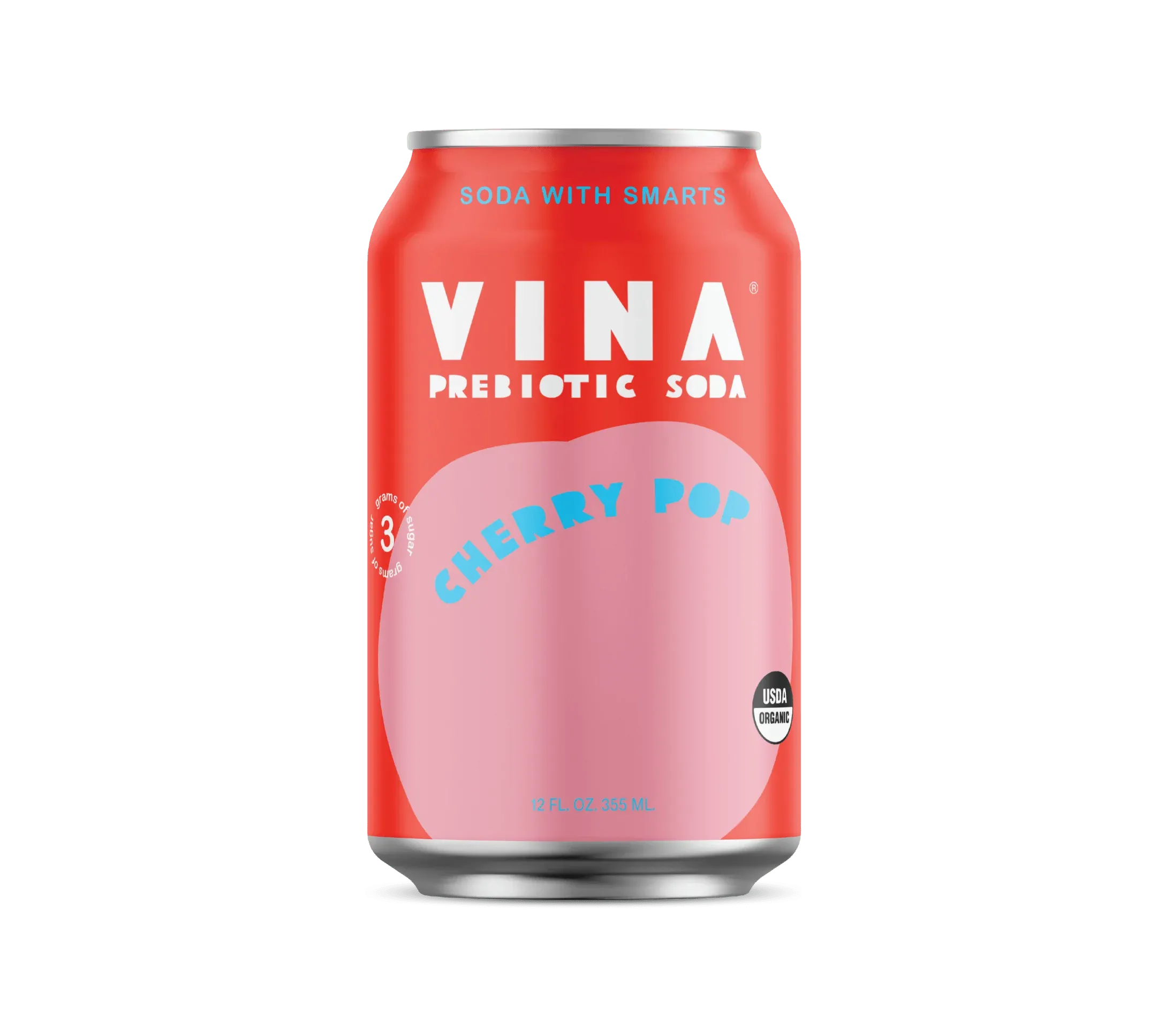 Vina Cherry Pop Soda 12oz