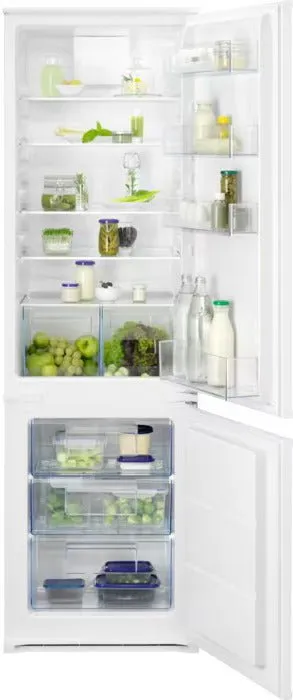 Zanussi ZNNN18ES3 Frost Free Integrated Fridge Freezer, Sliding Hinge, 70/30