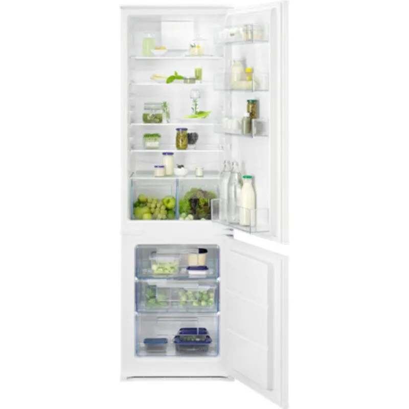 Zanussi ZNNN18ES3 Frost Free Integrated Fridge Freezer, Sliding Hinge, 70/30