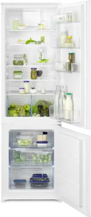 Zanussi ZNNN18ES3 Frost Free Integrated Fridge Freezer, Sliding Hinge, 70/30